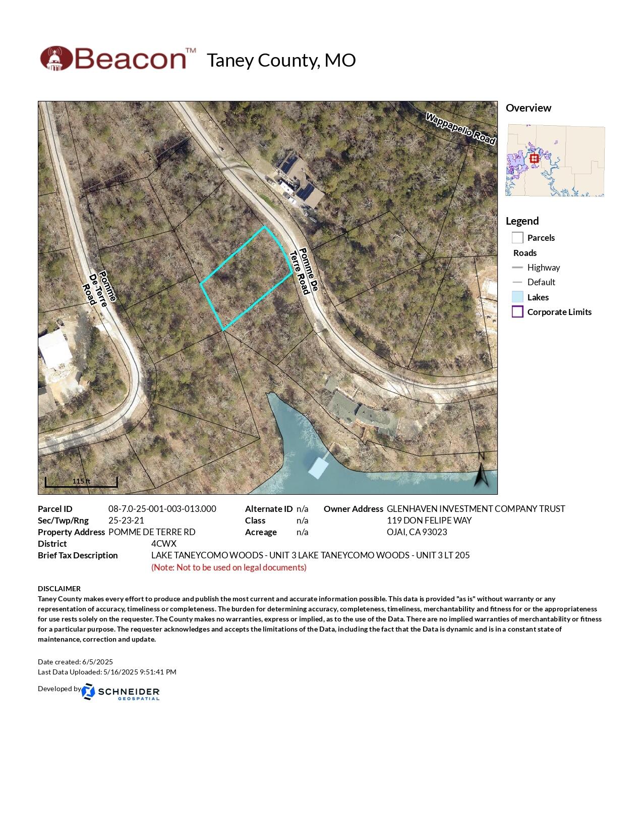 Lot 205 Lake Taneycomo Woods 1