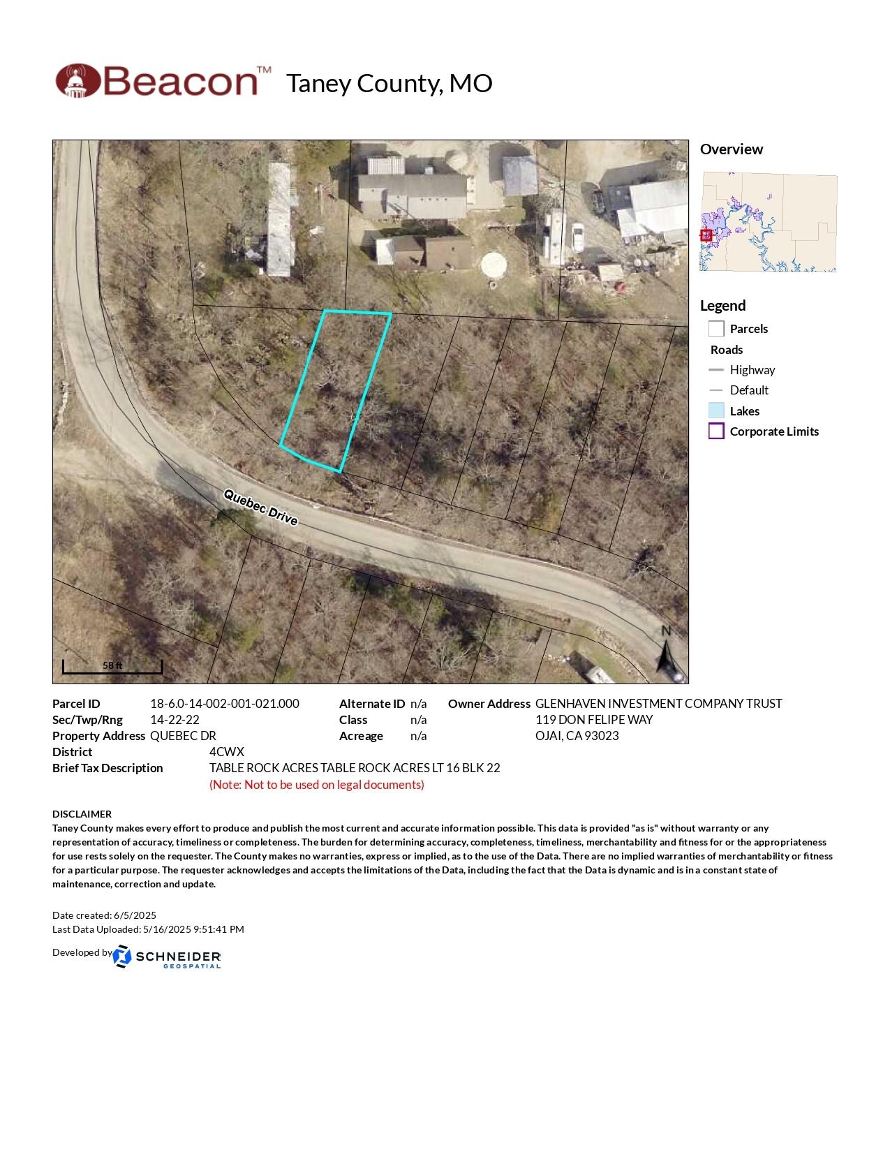 Lot 16 Table Rock Acres 1